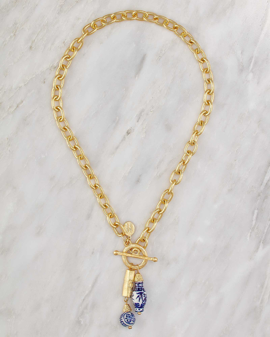 Blue and White Porcelain Bead Necklace | Shop Smithsonian Store