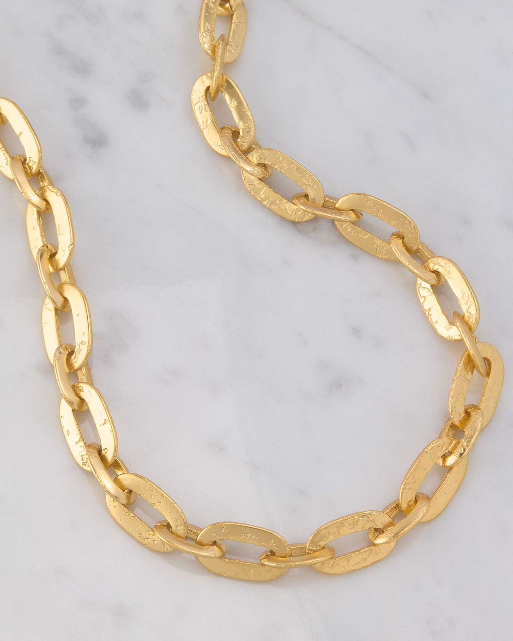 Etched Gold Link Necklace | Shop Smithsonian Store