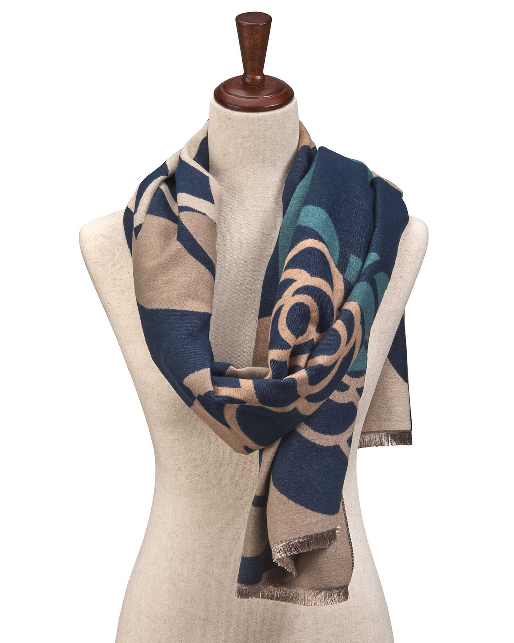 Rosalie Scarf in Blue/Green main image 1