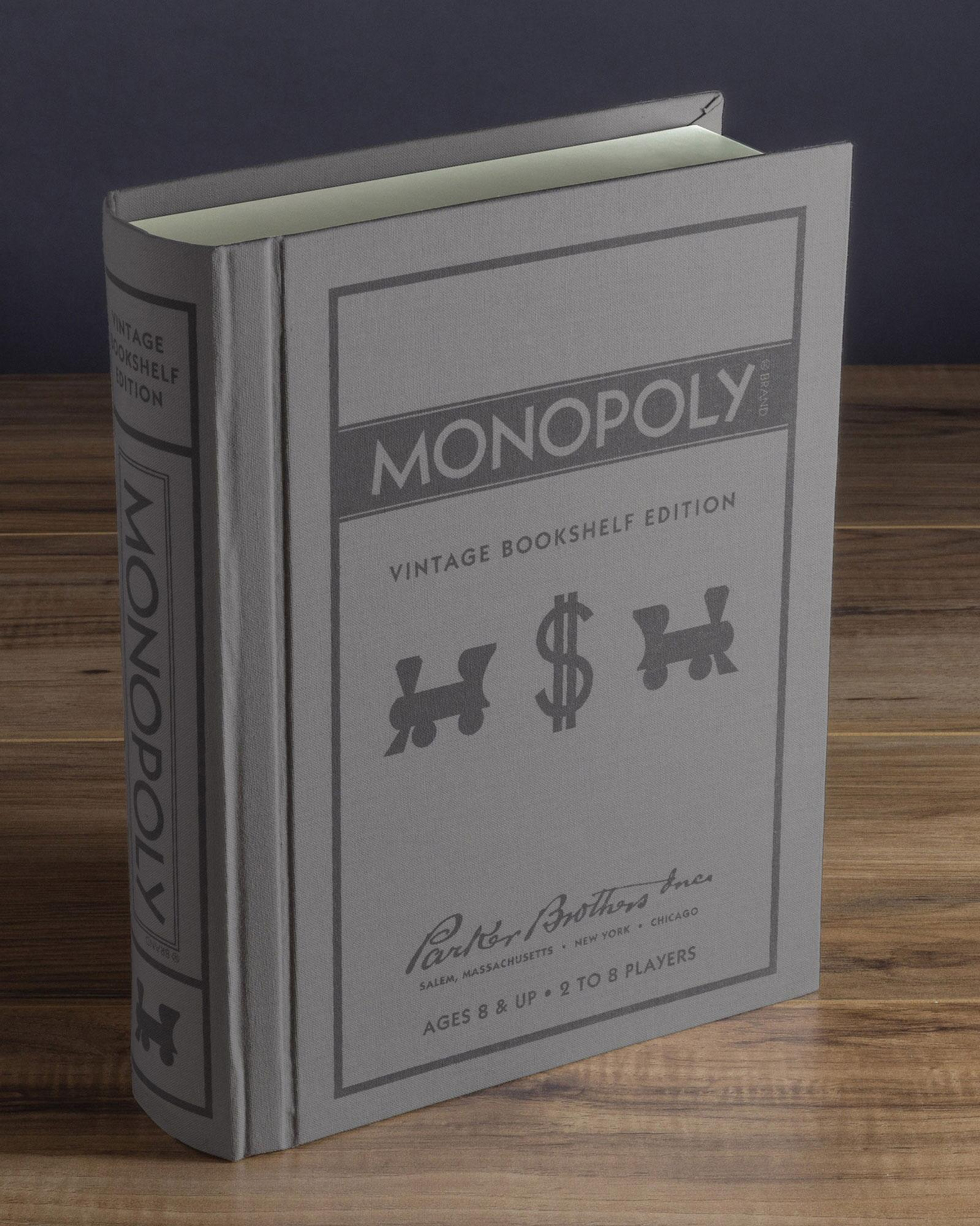 モノポリー 英語版 レトロ風　VINTAGE BOOKSHELF EDITION Monopoly Vintage Bookshelf Edition – Piecework Puzzles