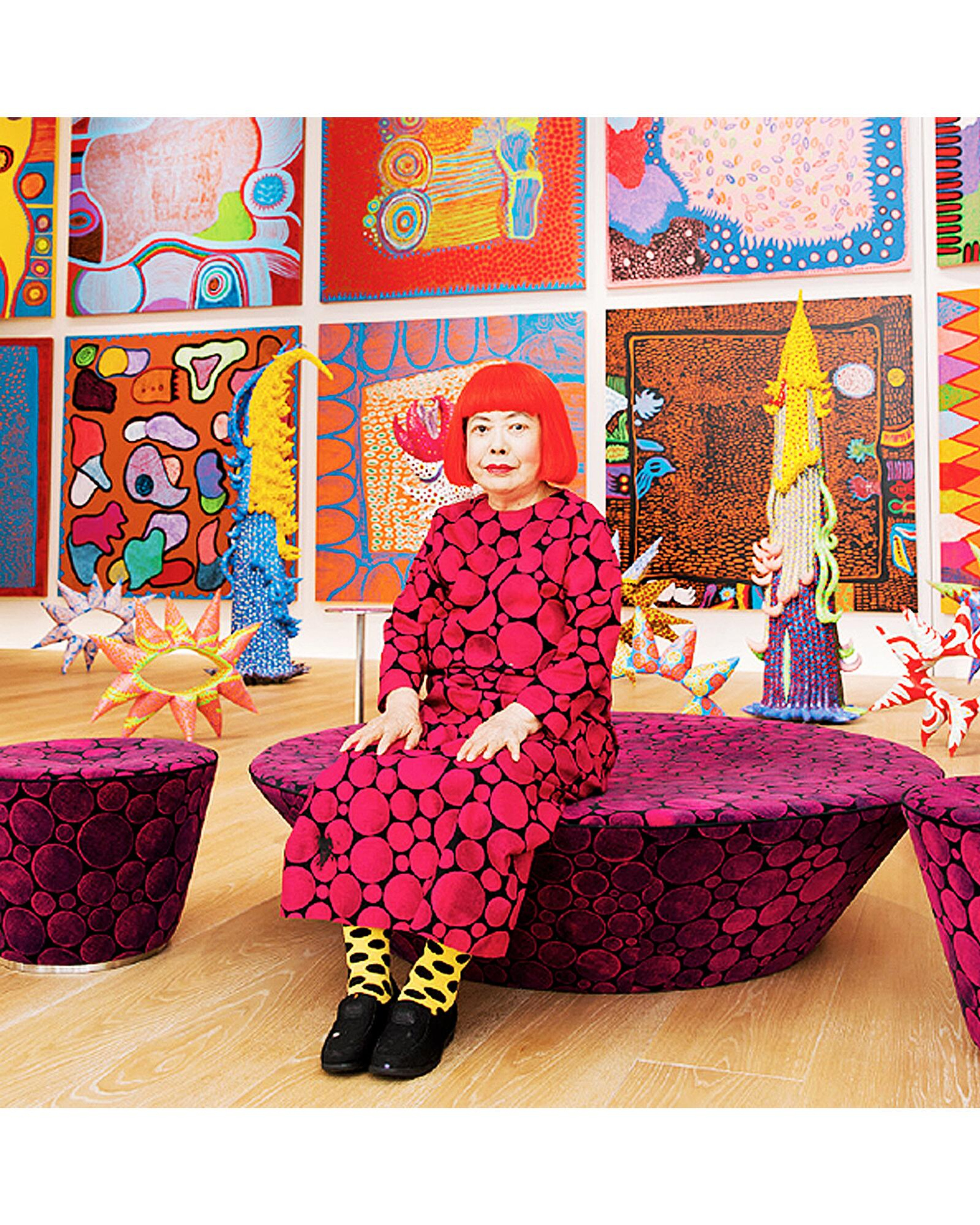 額装済/Infinity Mirror Rooms/草間　彌生/ポスター Yayoi Kusama Exhibition Poster / Tate Modern 2021 - 草間彌生