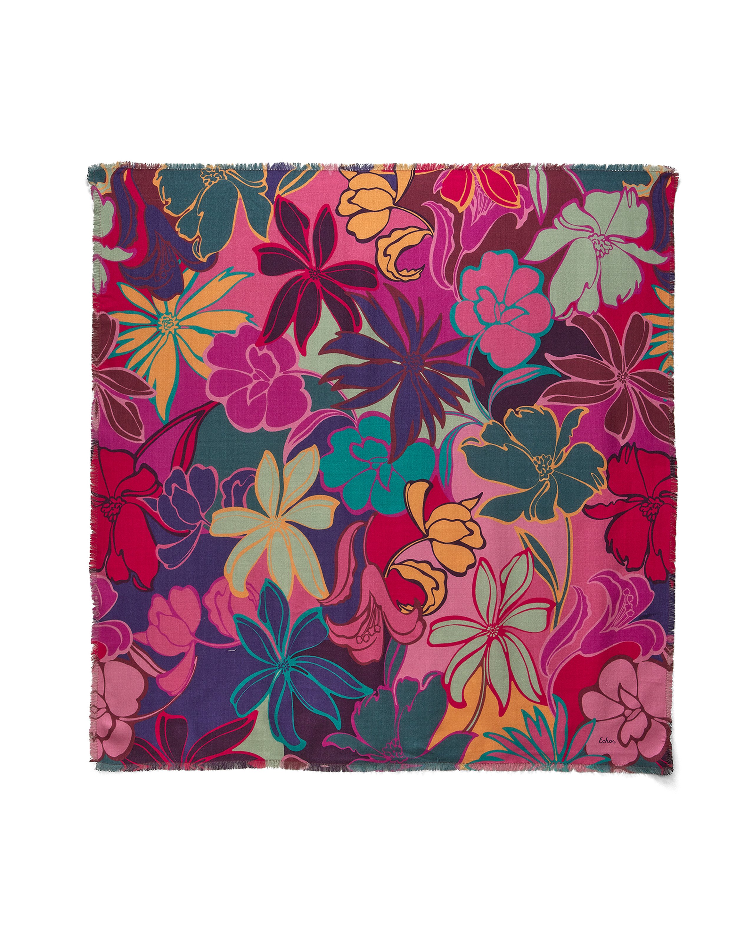 JEANASIS 【eL×ONE】 おね Flower Large Scarf JEANASIS [eL×ONE] Flower Large Scarf - メルカリ