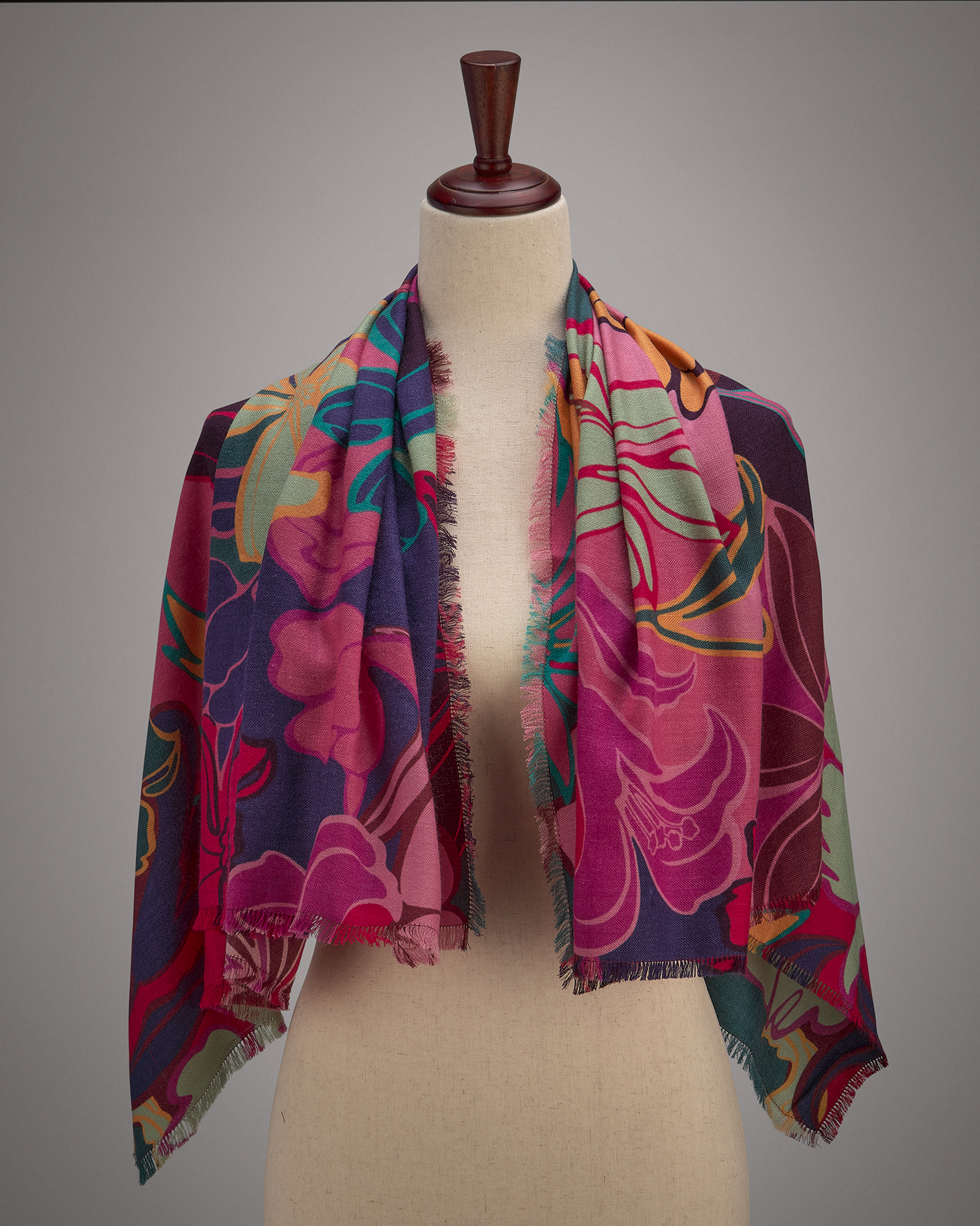 Elegant Winter Floral Scarf | Shop Smithsonian Store