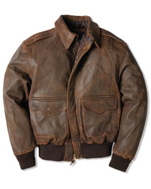 Men's Leather Mustang A2 Flight Jacket | Shop Smithsonian Store