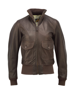 Women's Brown Leather Flight Jacket | Shop Smithsonian Store
