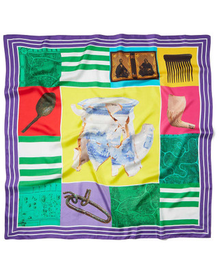 Sheila Bridges Seneca Village Square Silk Scarf
