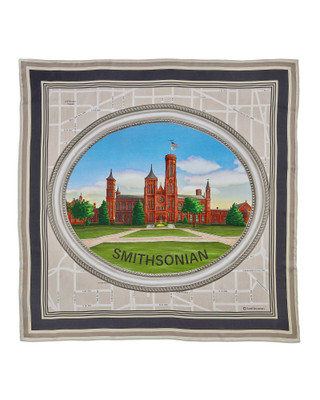 Smithsonian Castle 250th Commemorative Silk Scarf