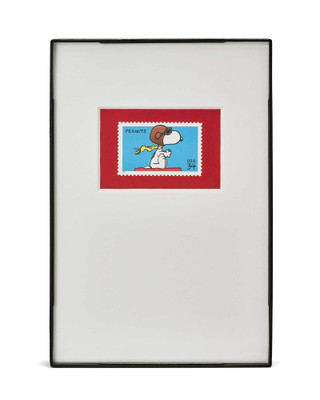 4x6 Framed Snoopy Stamp