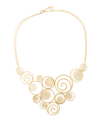 Golden Spirals Necklace