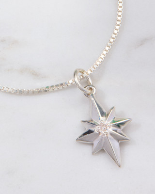 North Star Sapphire Pendant Necklace – 925 Silver by The Nevermore