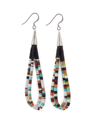 Heishi Beads Loop Earrings