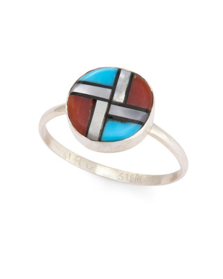 Turquoise and Mother-of-Pearl Ring