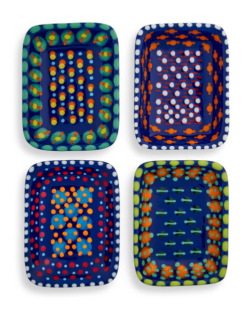 Talavera Festive Flowers Ceramic Appetizer Set | Shop Smithsonian