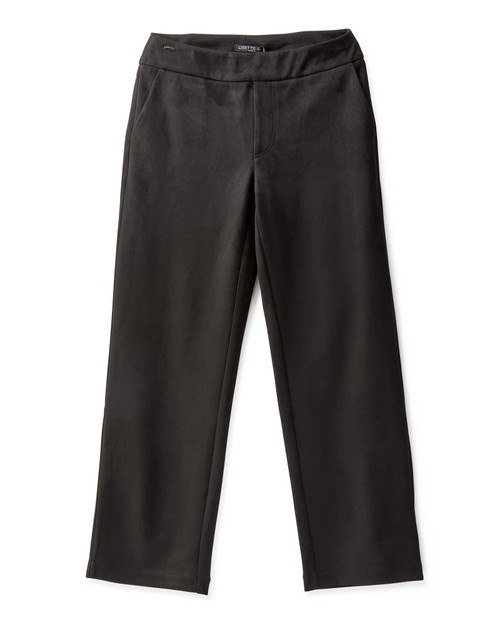 Women's Straight Leg Stretch Faux Suede Trousers Shop