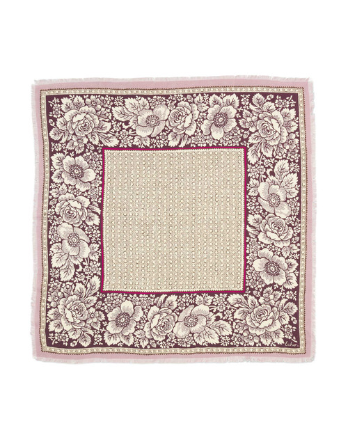 Vintage Floral Dot Wool Bandana