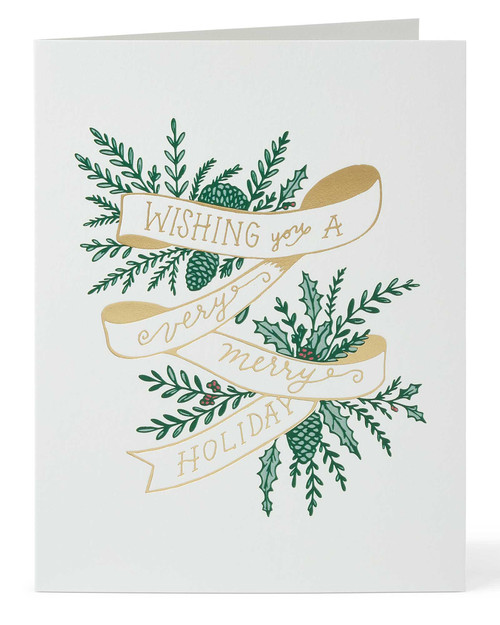 Holiday Ribbon Holiday Cards