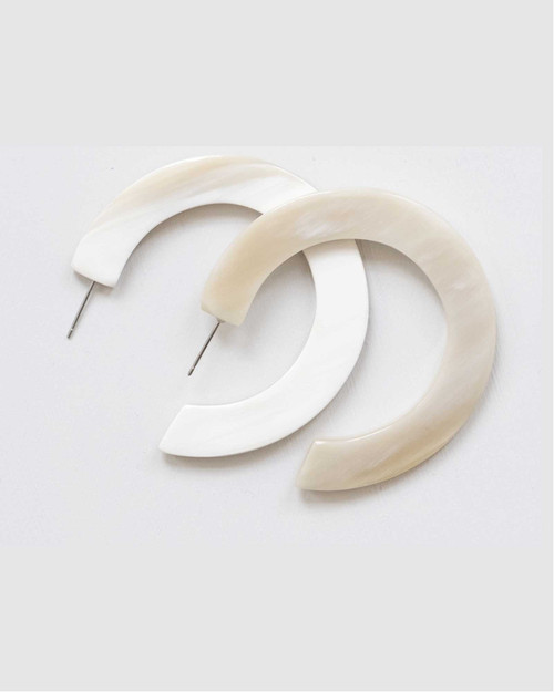 Horn Hoop Earrings