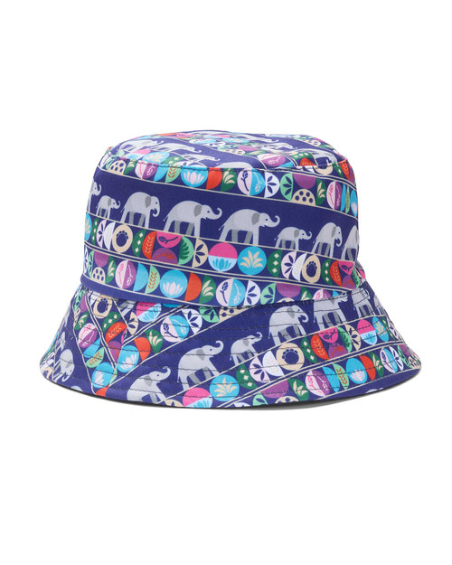 Elephant Icons Reversible Youth Bucket Hat