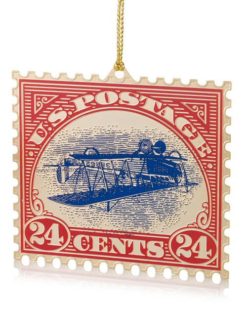 Inverted Jenny Stamp Ornament