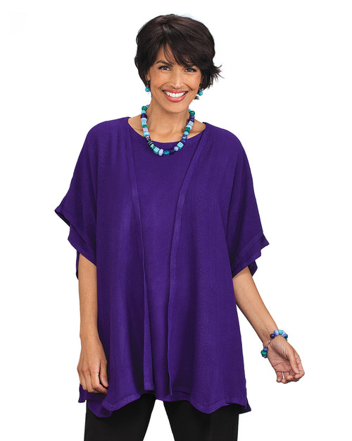Pretty in Purple Tunic Jacket View Product Image