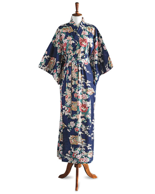 Smithsonian Store Japanese Plum Navy Yukata