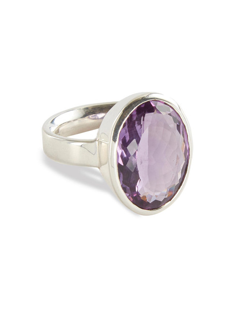 Elegance Oval Amethyst Ring View Product Image