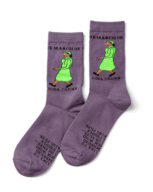 Rosa Parks "We March On" Socks View Product Image