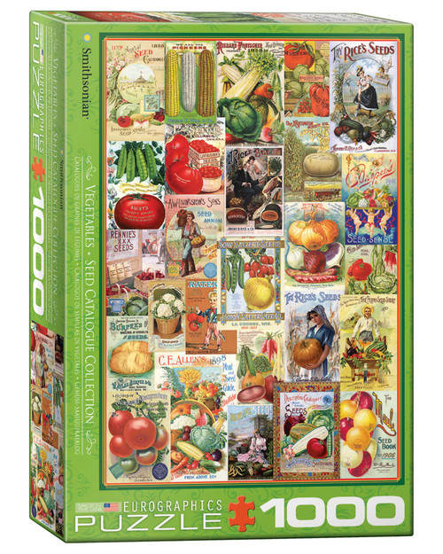 Smithsonian Vegetables Seed Catalogue Jigsaw Puzzle View Product Image