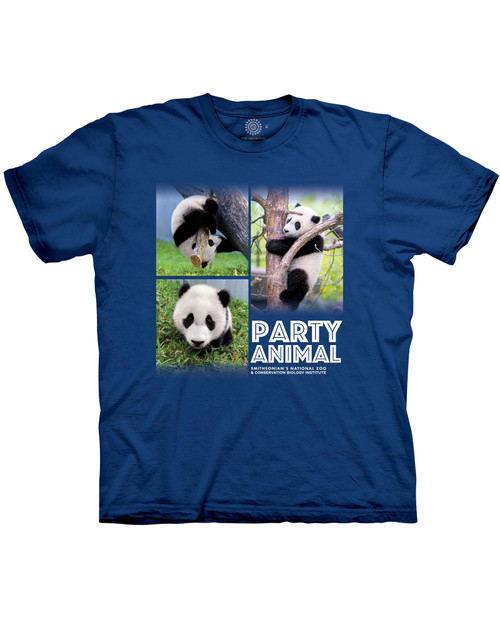 Panda Party Animal Adult T-Shirt View Product Image