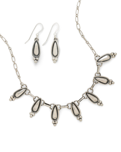 Henry Mariano Sterling Silver Necklace and Earrings Set View Product Image