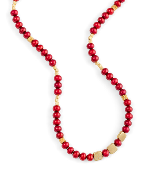 Cranberry Pearls Necklace View Product Image