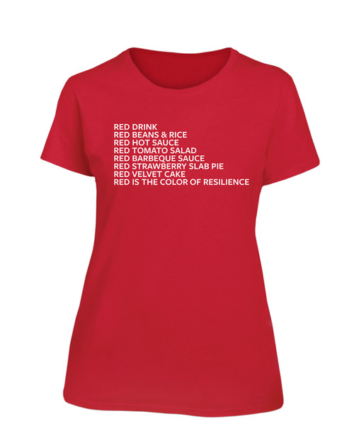 Women's Red is the Color of Resilience T-Shirt View Product Image