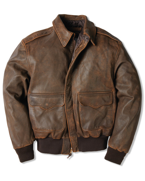 Women's Brown Leather Flight Jacket