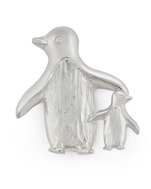 Sterling Silver Penguins Pin View Product Image