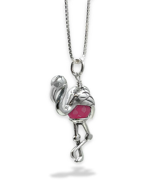 Mimosa Handcrafted Flamingo Pendant Necklace main image 1