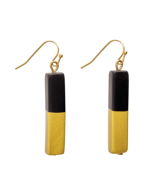 Gold Bar Earrings View Product Image