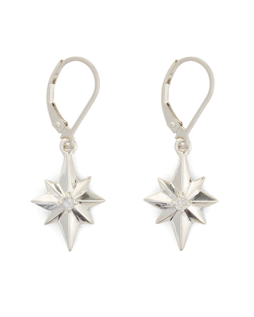 Sterling Silver North Star Earrings View Product Image