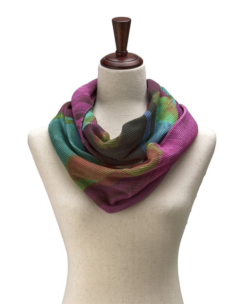 Purple Scarfs for Women Winter Fashion Women's Silk Scarf Luxury