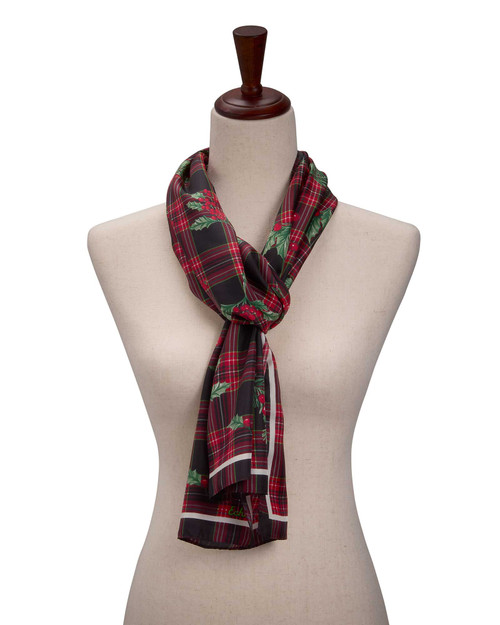小物 plaid pattern scarf Festive Plaid Oblong Silk Scarf | Shop Smithsonian Store
