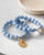 Blue Angelite with Mother-of-Pearl Bracelet View Product Image