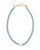 Elegant angelite crystal necklace with matte gold accents and soft blue stones. View Product Image