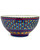 Hand-painted colorful serving bowl with raised dot pattern made in Cape Town. View Product Image
