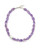 Tumbled amethyst necklace with translucent purple beads and a minimalist, asymmetrical design. View Product Image