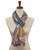 Slate art gallery scarf displayed on a mannequin with a refined abstract look. View Product Image