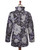 Back view of the botanical jacket showing the A-line shape and smooth stretch-woven fabric. View Product Image