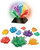 Seed stones arranged next to the LED stand from the crystal growing sets. View Product Image