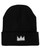 Jean-Michel Basquiat White Crown Knit Beanie Cap View Product Image