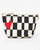 Checkered with Red Heart Pouch View Product Image