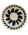 Black and White Burst Raffia Plateau Basket View Product Image