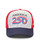 Front angled view of the America 250 baseball cap featuring the red, white, and blue ribbon logo. View Product Image